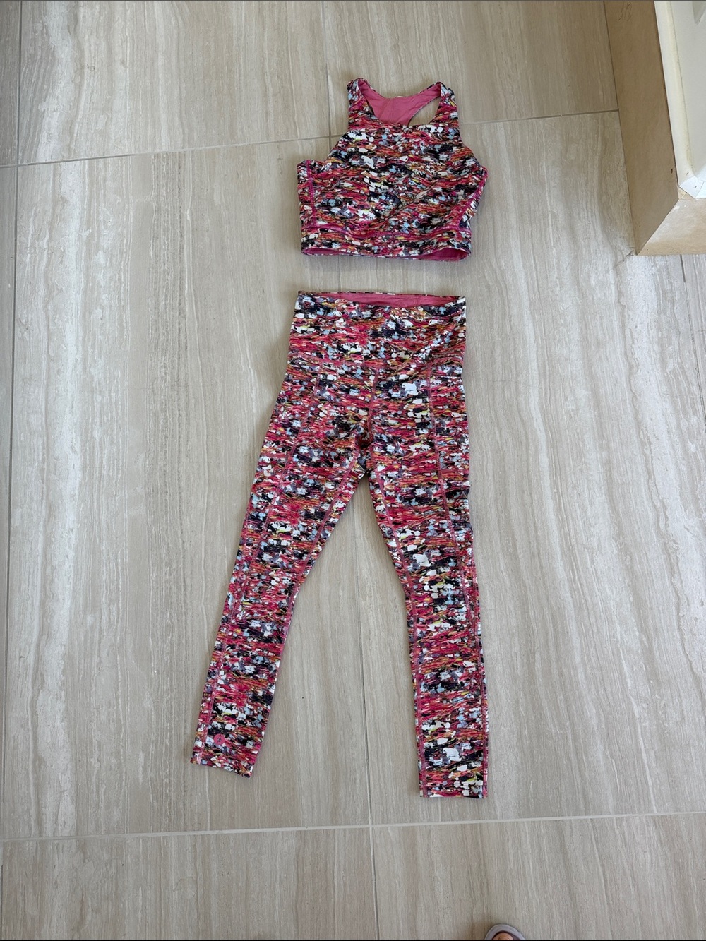 Smartwool workout bra and yoga pants